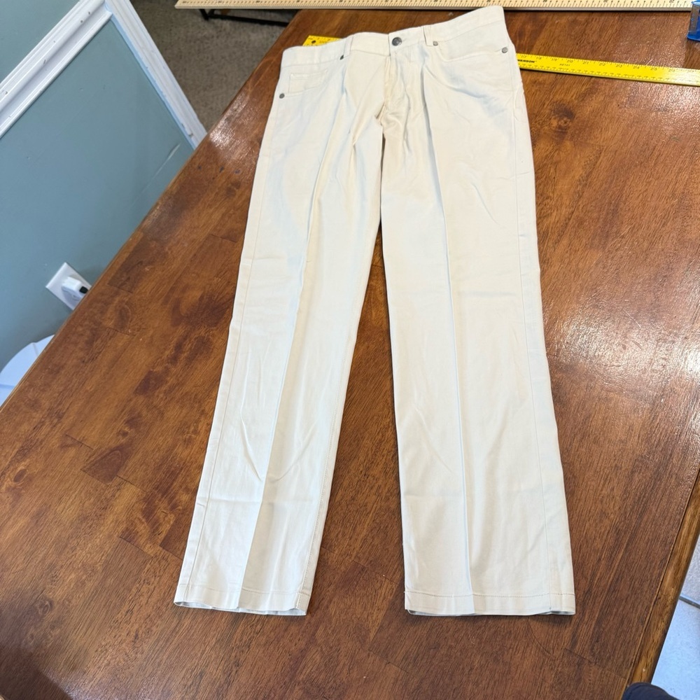 Peter Millar Perfect Poplin Beige Trousers size 32